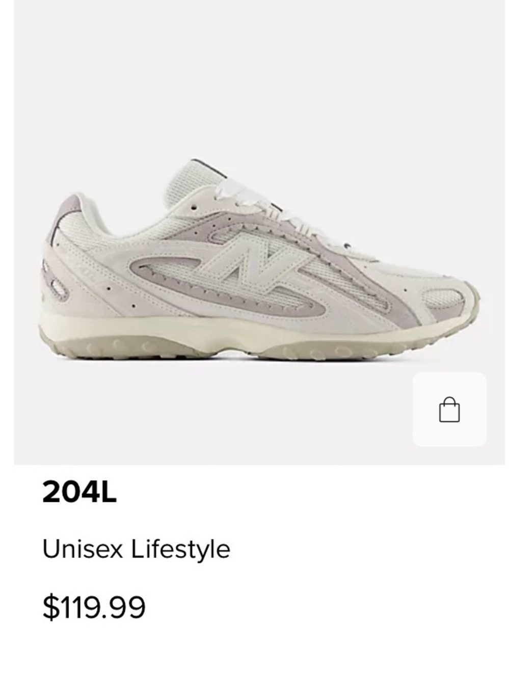 New Balance Women's Lavender and Off-White Sneakers - Picture 6 of 6